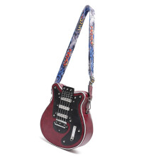 Gitarrenförmige Umhängetasche aus PU-Leder (1 Stück)
