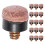 Pool Cue Tips PU Screw-On 10mm 20 Pieces 1