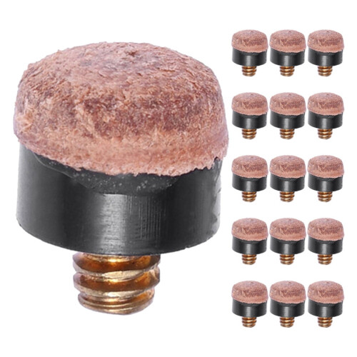 Pool Cue Tips PU Screw-On 10mm 20 Pieces