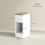Set of Two Modern Storage Bedside Tables - White 2