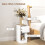 Set of Two Modern Storage Bedside Tables - White 3