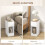 Set of Two Modern Storage Bedside Tables - White 5