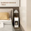 Set of Two Modern Storage Bedside Tables - White 7