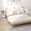 Set of Two Modern Storage Bedside Tables - White 8