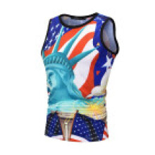 (the Statue of Liberty,M)Mens Graphic 3d Printed Tank Top Gym Fitness Summer Tshirt Vest Tees Sleeveless