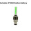 (Green) Light Valve Bicycle Plastic Material Red Blue Green Vibration Flicker Yellow 1