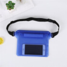 (Blue) Waterproof Swimming Bag Drift Diving Shoulder Waist Pack Underwater Cover Phone