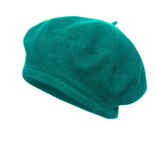 Béret Tao en laine pour femme, vert, taille unique