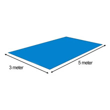 Piscina gonfiabile rettangolare pieghevole fuori terra 3x5 piedi