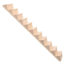 Beige Wooden Staircase Model for Dollhouse Decor 1pc