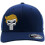 Casquette de baseball brodée avec cheveux et crâne 6277Flex 4