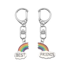 Matching Rainbow Keychain for Best Friends, Teens and Women