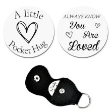 Pocket Hug Keychain Coin Gift PU Case