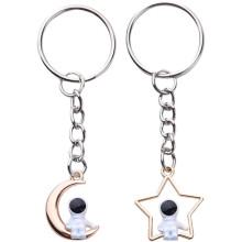 Astronaut Keychains for Couples 2-Pack