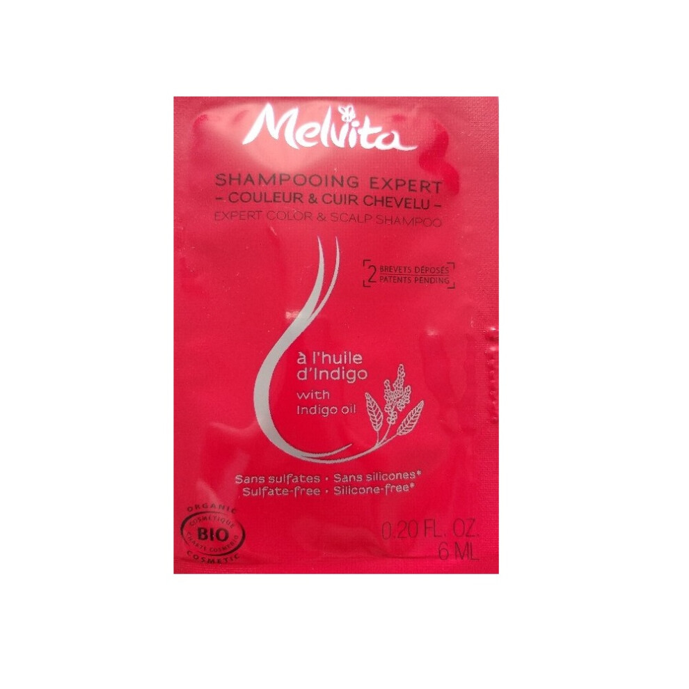 Melvita Expert Color & Scalp Organic Hair Shampoo For Strengthening 6 Ml *Sample