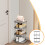 Plastic Shoe Rack Gray 4-Tier Narrow 3