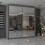 MN Furniture (Grey,  90cm) Modern Double Mirrored Sliding Wardrobes 1