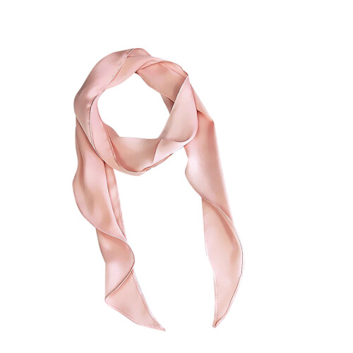 Dam Enfärgad Smal Halsduk Rosa, 1-pack