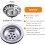 Bouchon d'évier en acier inoxydable à 18 trous, 78 mm 5