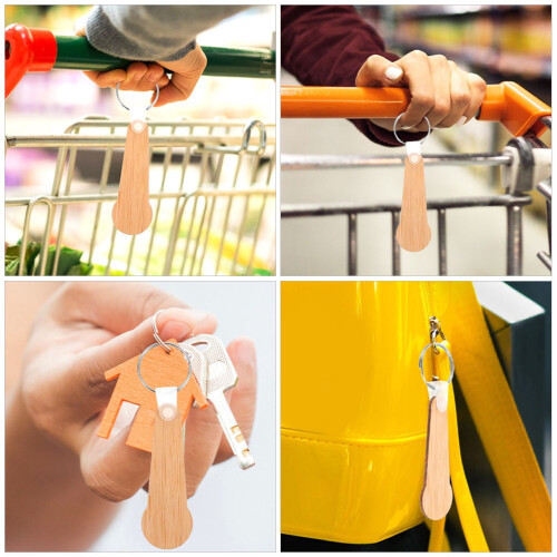 Masteelf Trä Shoppingvagnspolletter 6 st 2