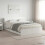 VidaXL vidaXL Bed Frame with Storage White 150 x 200 cm Engineered Wood 1