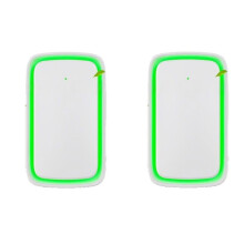 2 Stuks Draagbare Luchtreinigers voor Slaapkamer en Kantoor, Luchtionisator voor Thuis, Negatieve Luchtreiniger met Stekker, EU-Stekker