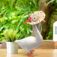 Chapeau de paille Tao Tao à fleurs avec nœud pour Cement Goose rouge