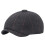 Tidningshatt för män Ullblandad Tweed Flat Cap Svart 1