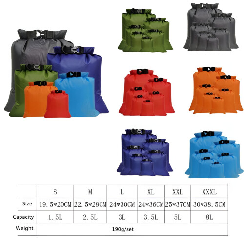 GASTROPOD Waterproof Dry Bag Backpack 1.5–8L 6 Pack 1