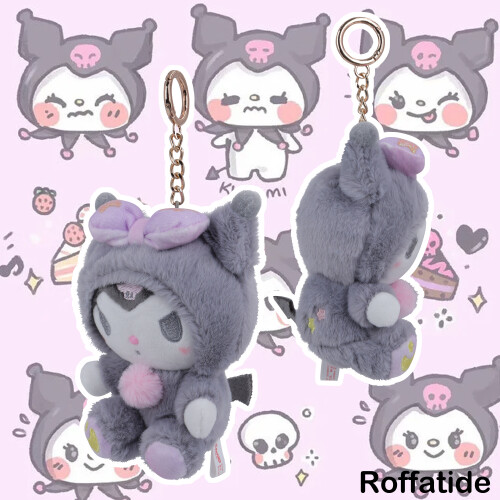 Kuromi keychain plush figure 5.11 inches 1
