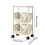 Mobile Multi-Tier Storage Cart with Wheels 5-Tier 4