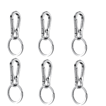 Metal Carabiner Keychain 6 Pack
