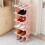 Shoe Rack Plastic Slatted 27x26x16.5 cm Pink 1