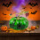 Hand-Blown Glass Pumpkin Ornament, Crystal Fall Decor 2