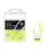 Barbed Sea Fishing Hook Fluorescent Yellow 2# 3