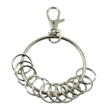 Portable Metal Key Organizer with Swivel Clasps 1 PC