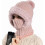 Knitted Hat Scarf Mask Set Fleece Lined 1