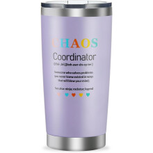 Purple Stainless Steel Tumbler 20 oz Insulated Mug