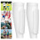 Soccer Shin Guards with Honeycomb Pads Lightweight White L 4