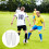 Soccer Shin Guards with Honeycomb Pads Lightweight White L 6