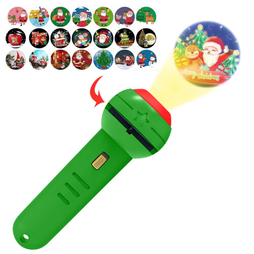 Rechargeable LED Flashlight with 24 Christmas Patterns 2