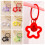 Acrylic Five-Pointed Star Keychain with Earphone Set 3