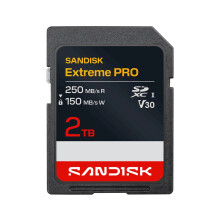 SanDisk Extreme Pro SDXC 2TB UHS-I U3 V30 R250MB/s W150MB/s SDSDXXD-2T00-GN4IN