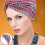 Women's Cotton Chemo Cap Print Head Cover Red 4