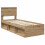 VidaXL vidaXL Bed Frame Artisian Oak 75 x 190 cm Solid Pine Wood 3