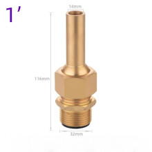 (DN25)Pulvérisateur d'eau hexagone réglable pour fontaine paysage pleine cuivre pour usage extérieur