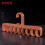 (Orange)Durable Plastic Tie Holder With Cross Pattern For Closet And Wardrobe Organization 1