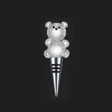 (Bear )Tappo bottiglia vino minimalista moderno con design sfera cristallo per casa collezionisti bar