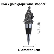 (Grape Gun Black)Tappo Bottiglia Animale Nero Guarnizioni Sughero per Conservazione Vino e Uso Domestico