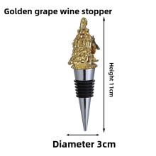 (Grape Gold)Tappo Bottiglia Animale Nero Guarnizioni Sughero per Conservazione Vino e Uso Domestico